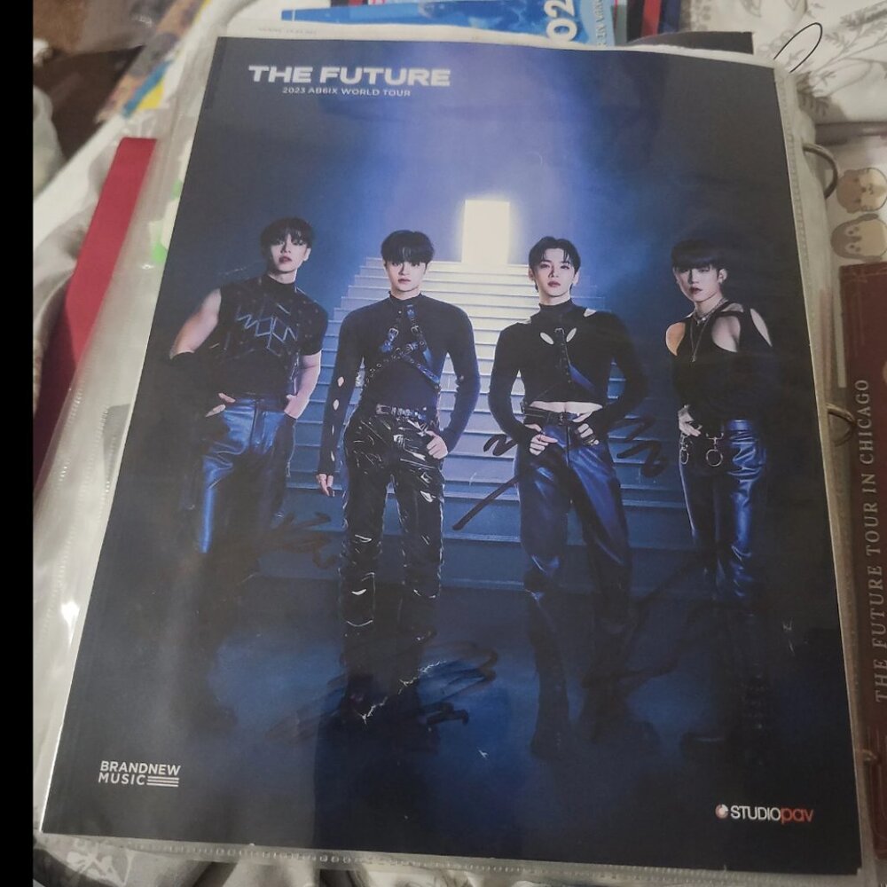 AB6IX World Tour signed poster kpop
